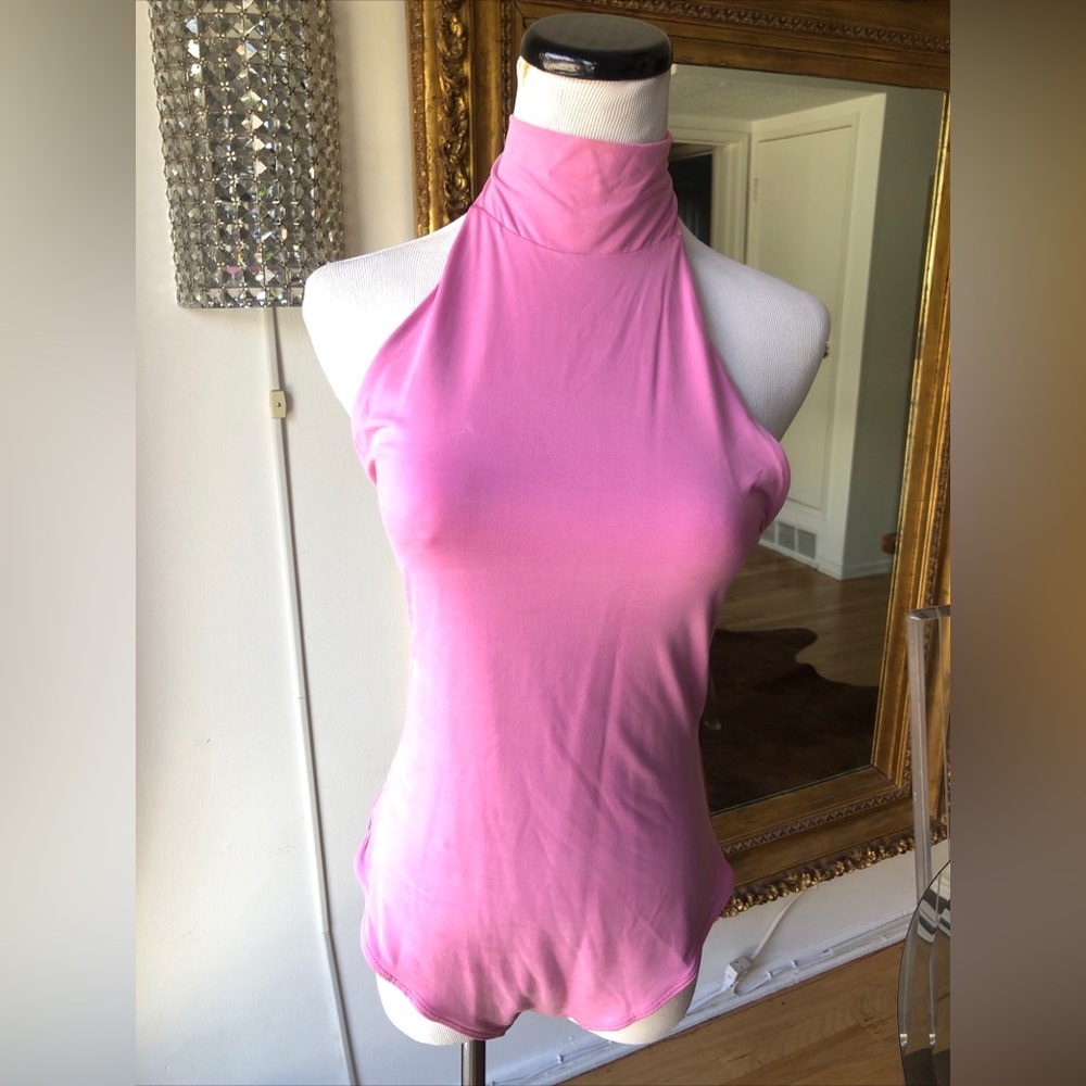 Jonathan Simkhai pink bodysuit size medium